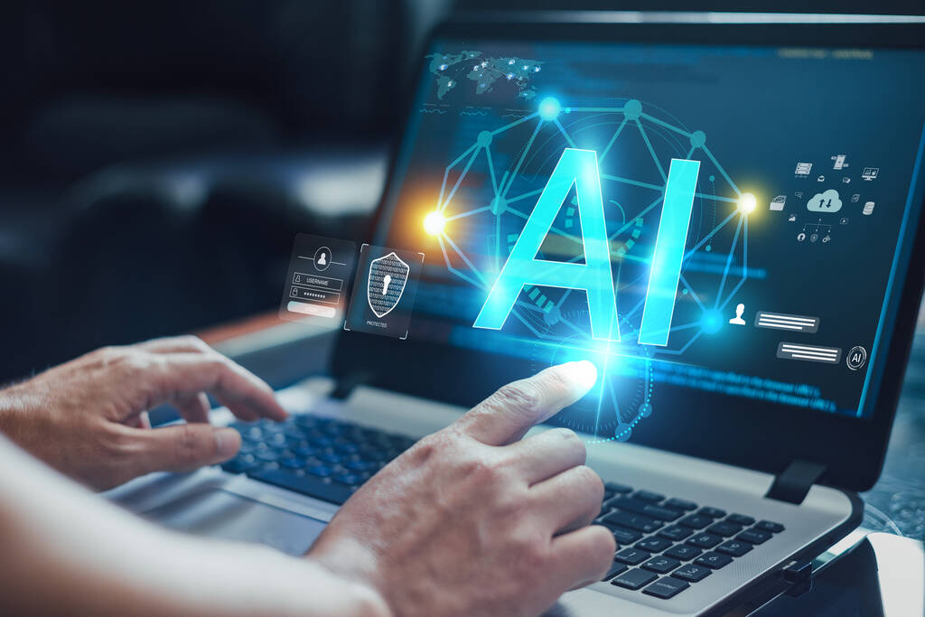 stock photo artificial intelligence concept development future people living digital data machine