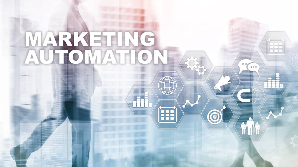 stock photo marketing automation software technology process system internet business concept